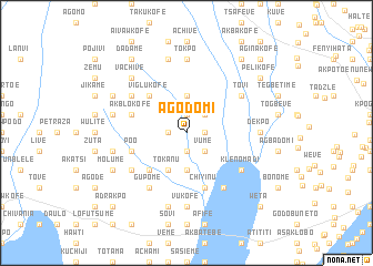 map of Agodomi