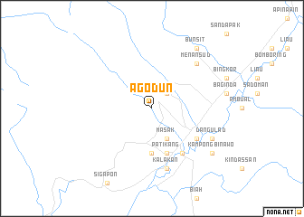 map of Agodun