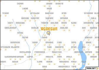 map of Ago Egun