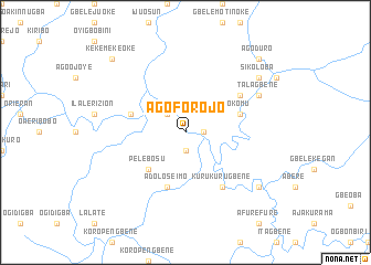 map of Ago Forojo