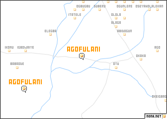 map of Ago Fulani