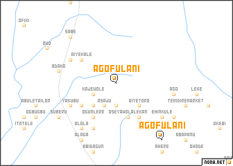 map of Ago Fulani