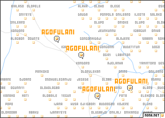 map of Ago Fulani