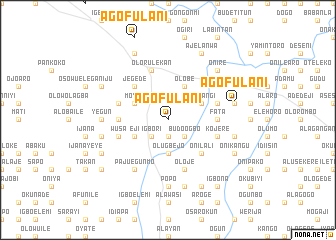 map of Ago Fulani