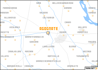 map of Agognate