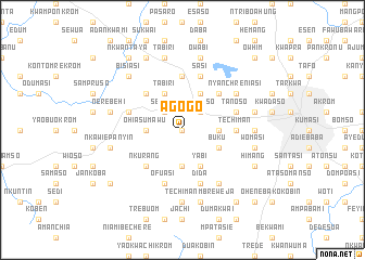 map of Agogo