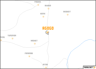 map of Agogo