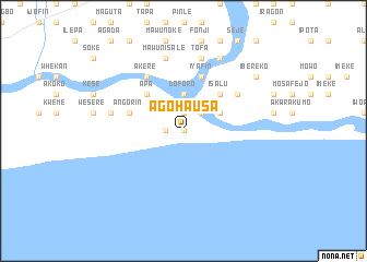 map of Ago Hausa
