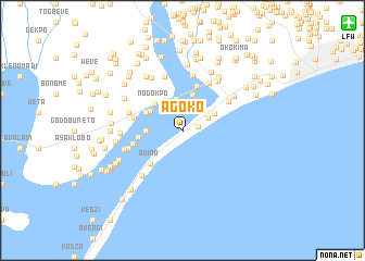 map of Agoko