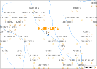 map of Agokplamé