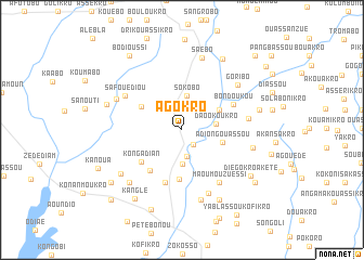 map of Agokro