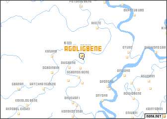 map of Agoligbene