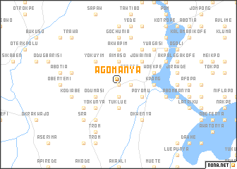 map of Agomanya