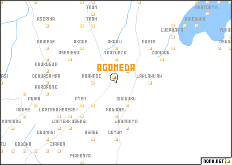 map of Agomeda