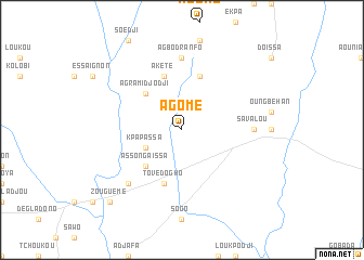 map of Agomé