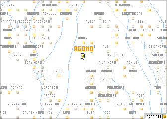 map of Agomo