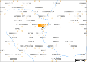 map of Agona
