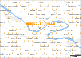 map of Agon-Coutainville