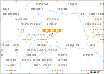 map of Agondogui
