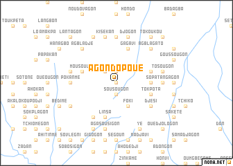 map of Agondopoué