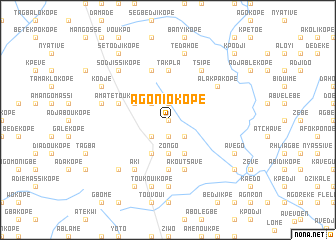 map of Agoniokopé