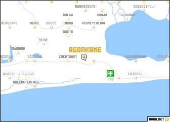 map of Agonkamè