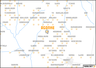 map of Agonmé