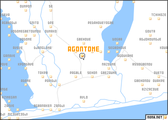 map of Agontomé