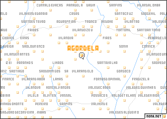 map of Agordela