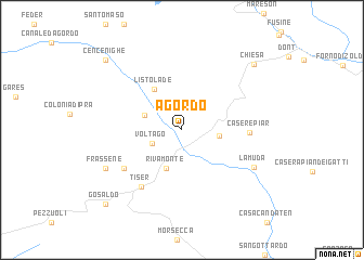 map of Agordo