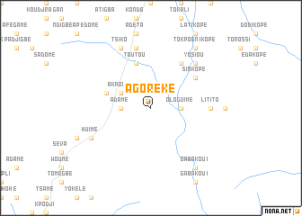 map of Agoréké