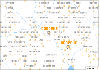 map of Agoréké