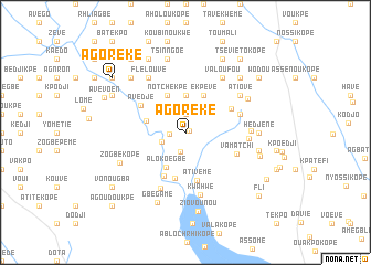 map of Agoréké