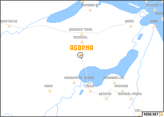 map of Agorma