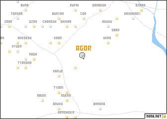 map of Agor