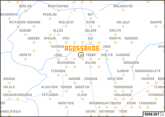 map of Agossakoé