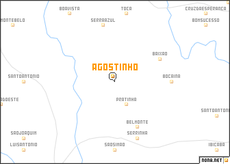 map of Agostinho