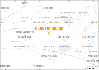 map of Ágostonhalom