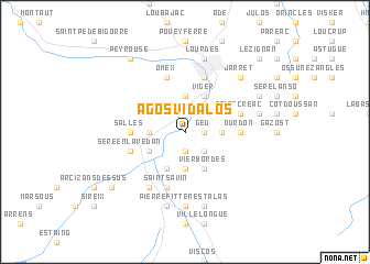 map of Agos-Vidalos