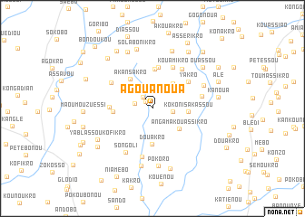 map of Agouanoua