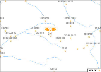 map of Agoua