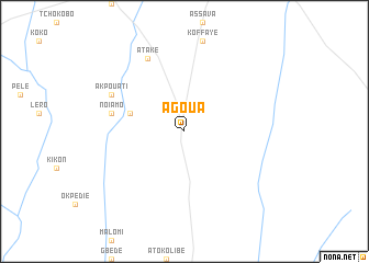 map of Agoua
