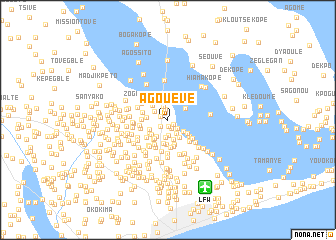 map of Agouévé