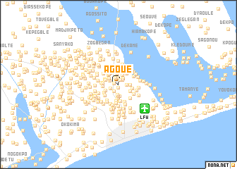 map of Agoué