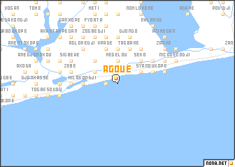 map of Agoué