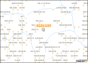 map of Agougan