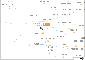 map of Agoulmim