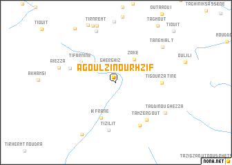 map of Agoulzi nʼOurhzif