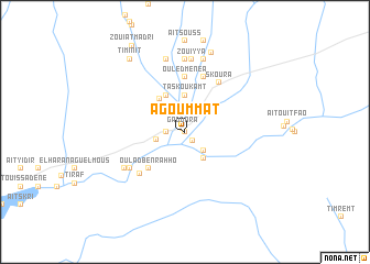 map of Agoummat