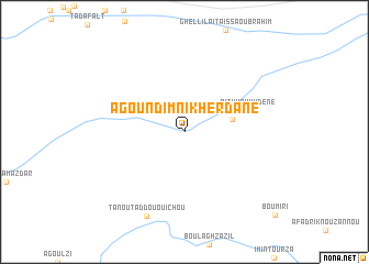 map of Agoundim nʼIkherdane